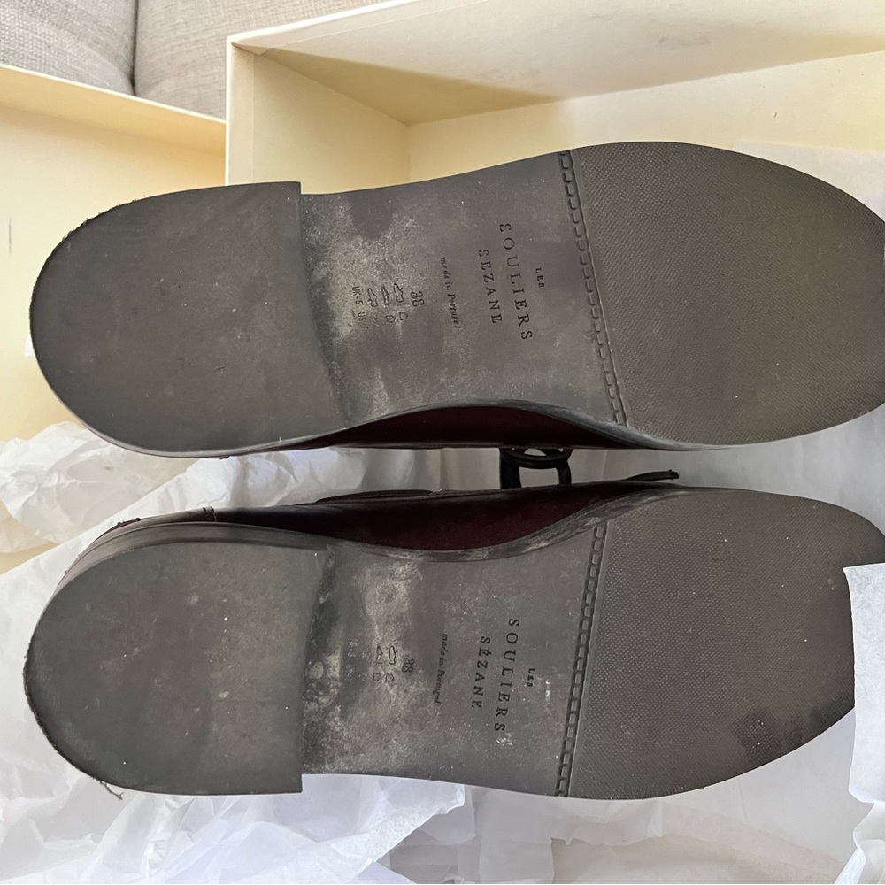 Sezane Caroline Loafers Glossy Chocolate - Size 38 - Picture 3 of 6